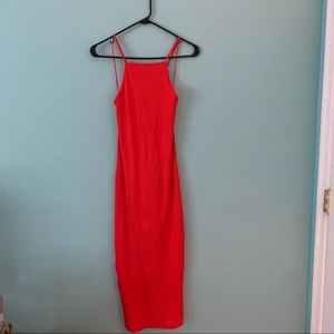 NWT| Zara Ribbed Midi Dress